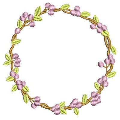 Matriz de matriz Matriz De Bordado Arco Floral 9 Cm